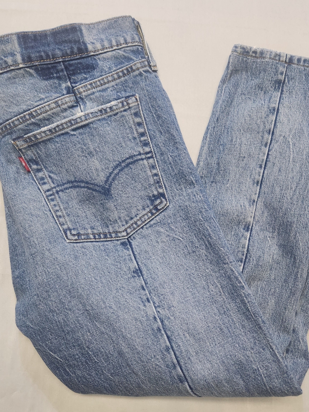 Women's Levi’s 501 Skinny Altered Distressed Mid Rise Jeans Sz 30x24 Capris Rare